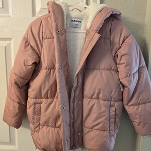 Old Navy Pink Quilted Puffer Jacket
